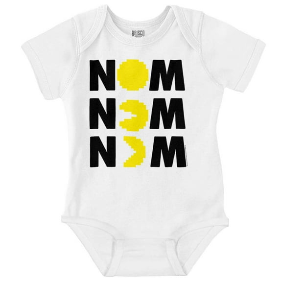 Vintage 80s Game On PACMAN Retro Romper Boys or Girls Infant Baby Brisco Brands 18M