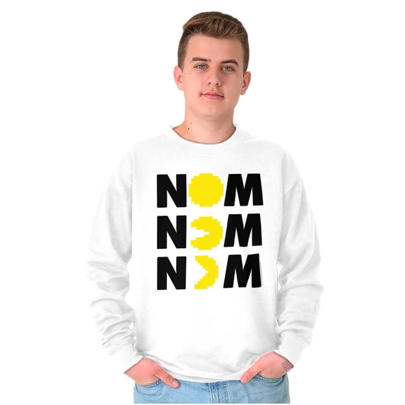 Vintage 80s Game On PACMAN Retro Sweatshirt for Men or Women Brisco Brands S
