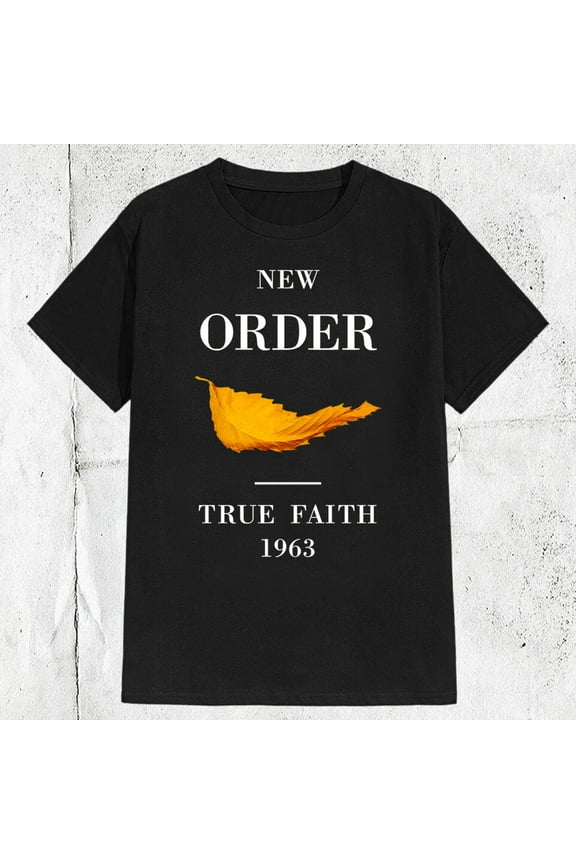 Vintage 80s New Order Band True Faith T-shirt