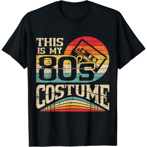 Vintage 80s Outfit Women Men This Is My 80's Costume Party T-Shirt