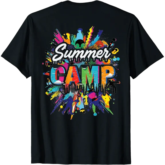 Vintage 80s Summer Camp Theme T-Shirt, Unisex T-Shirt