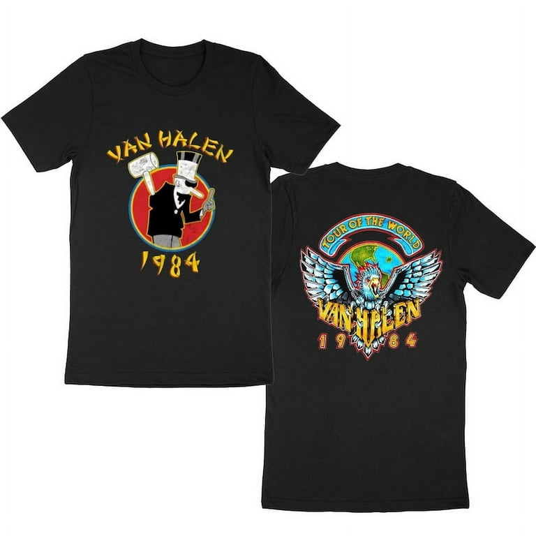Vintage 80s VAN HALEN T Shirt World Tour New Authentic Rock Unisex T Shirt Walmart