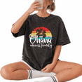 thumbnail image 1 of Vintage 80s Vaporwave Palm Tree Sunset Wash Print Tshirt S-2XL Acid Washed Black Graphic Tees Casual Shirts for Beach Lover Tops, 1 of 4
