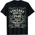 thumbnail image 1 of Vintage 85th Birthday Decorations Men Funny 1940 85 Birthday T-Shirt, 1 of 3