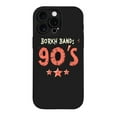 thumbnail image 1 of Vintage 90 ' s BORKH BANDS iPhone 15 Pro Case - Lightweight Yellowing Resistant Retro Design with Distressed Font & Colorful Stars, 1 of 6