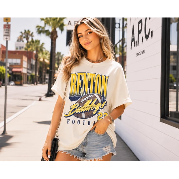 Vintage 90's Football Shirt, Football Tee, Retro Football Apparel, Game Day,