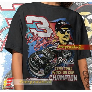 Racing Middle Finger T-Shirt – 90s Nascar Dale Earnhardt Style – Gildan 5000