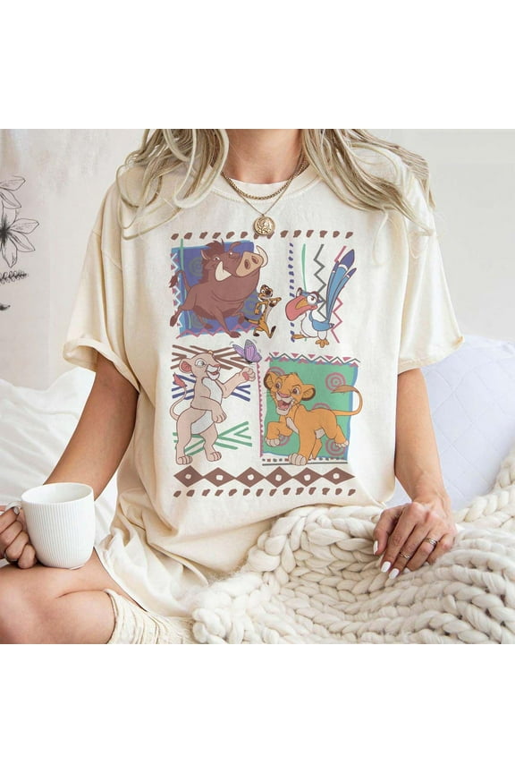 Vintage 90S Disney Lion King Simba And Timon Shirt, Vintage Lion King Shirt, Hakuna Matata Retro Shirt, Disney Family Shirts, S-5Xl Shirt