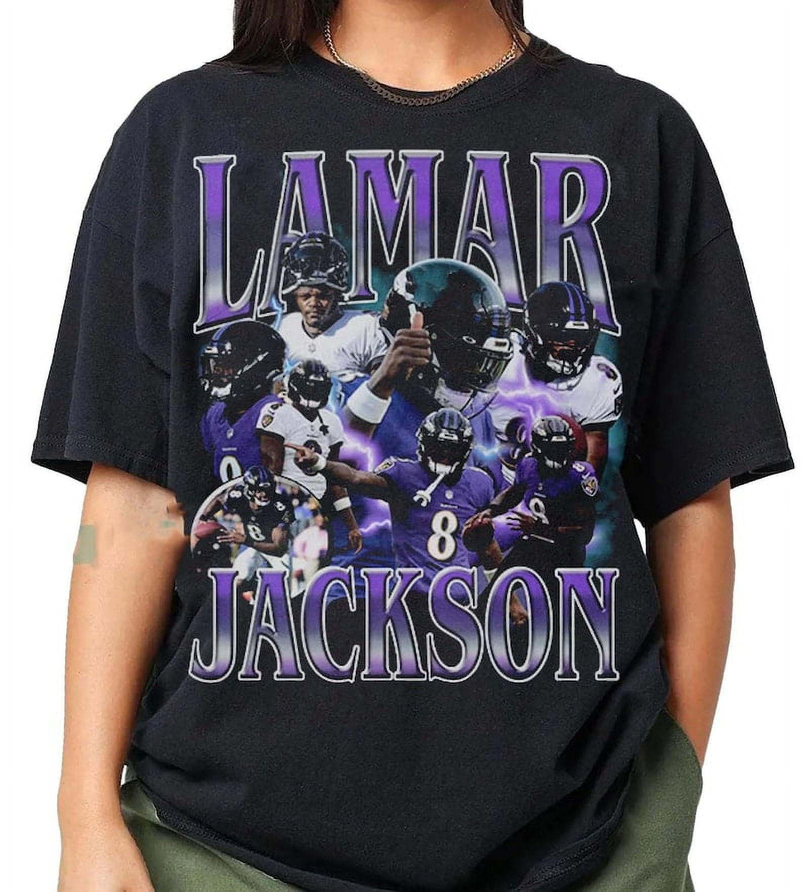 Vintage 90S Lamar Jackson Shirt, Football Gift For Fan, American