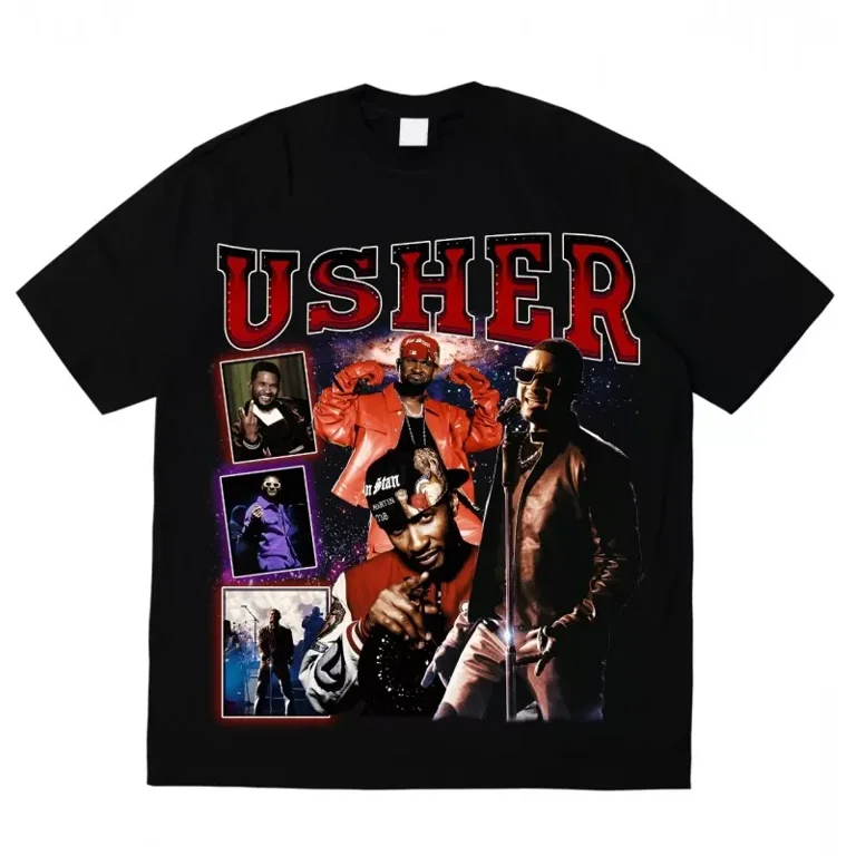 Vintage 90S Usher Bootleg Rap Tee , Usher Shirt, Usher 2024 Tour 