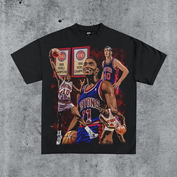 Vintage 90s 1989 Detroitttt Pistonssss Bad Boys Shirt Retro Classic Graphic Tee Bootleg Bestseller Unisex Sport Gift