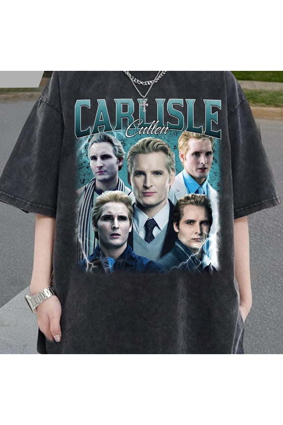 Vintage 90s Carlisle Cullen Comfort Colors T-Shirt | Twilight Saga Movie Tee with Graphic Expressions