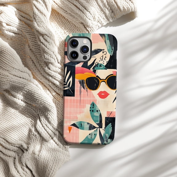Vintage 90s Collage Phone Case For iPhone Samsung Galaxy Dual Layer Protection Cover Retro Aesthetic Gift