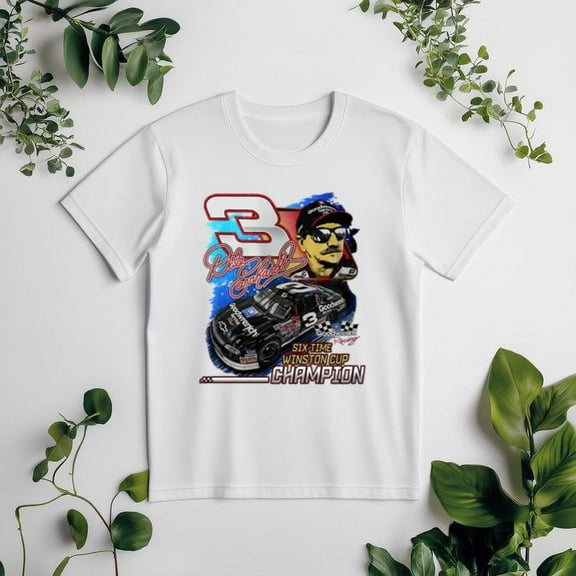 Vintage 90s Dale Earnhardt The Intimidator NASCAR Unisex Tee 45694, for men & women, up to size 5XL