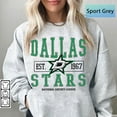 thumbnail image 1 of Vintage 90s Dallas Hockey Sweatshirt, Stars Hockey Fan Shirt, Gift For Her, Gift For Him, 1 of 5