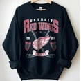 thumbnail image 1 of Vintage 90s Detroit Hockey Sweatshirt, Red Wings Hockey Fan Shirt, Retro Detroit Ice Hockey Tee ,Black Color,Size L, 1 of 5