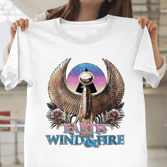 Vintage 90s Earth Wind And Fire September Funk Music Band Art Unisex T-Shirt, for men & women, up to size 5XL.