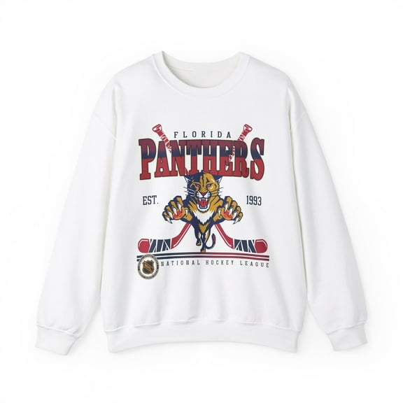 Vintage 90s Florida Unisex Sweatshirt, Crewneck Panthers Shirt, Jersey Hockey Gift