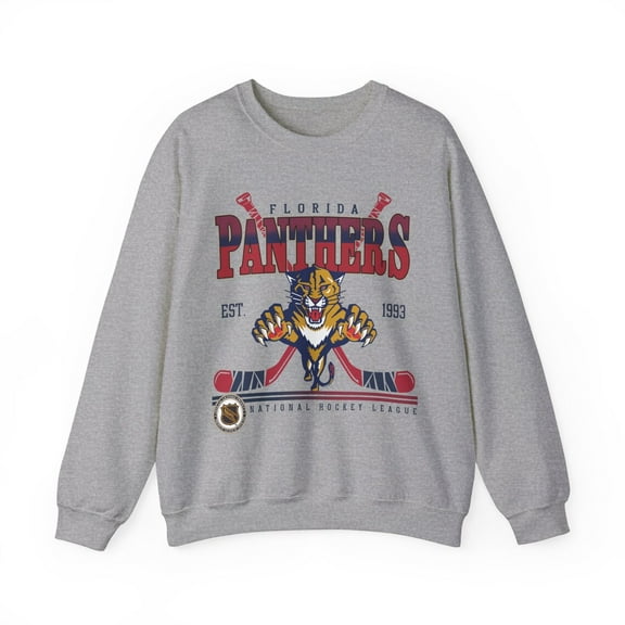 Vintage 90s Florida Unisex Sweatshirt, Crewneck Panthers Shirt, Jersey Hockey Gift
