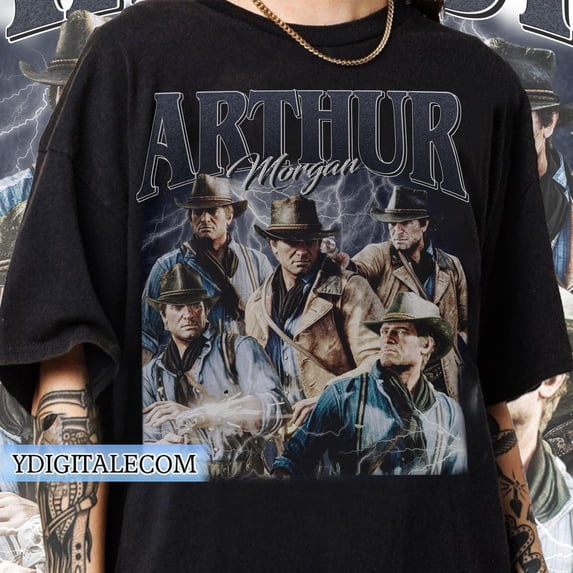 Vintage 90s Graphic Style Arthur Morgan T-shirt, Red Dead Redemption Gifts For Man and Women Unisex T-shirt ,Charcoal Color,Size M