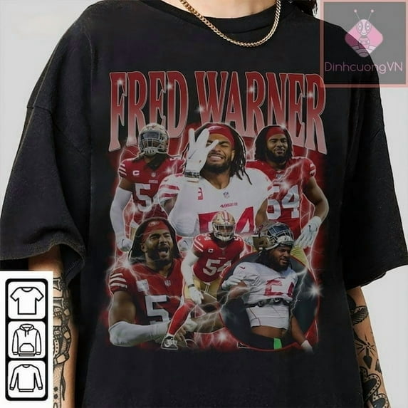 Vintage 90s Graphic Style Fred Warner T-Shirt, Fred Warner shirt, Retro American Football Bootleg Gift