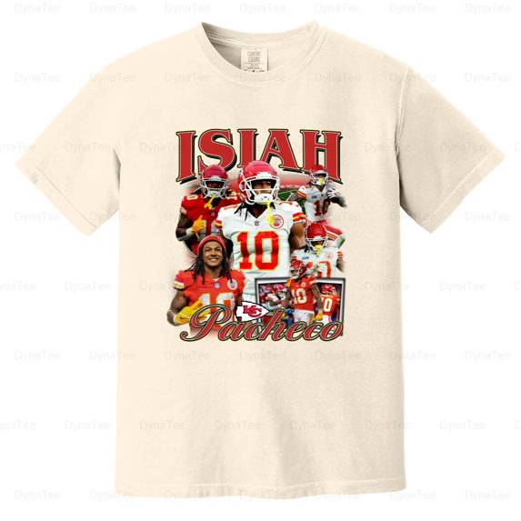 Vintage 90s, Graphic Style, Isiah Pacheco, Retro, Football, Sport, Tee Comfort Color T-Shirt Unisex, up to 4XL