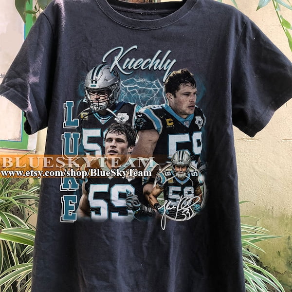 Vintage 90s Graphic Style Luke Kuechly T-Shirt, Luke Kuechly shirt ...