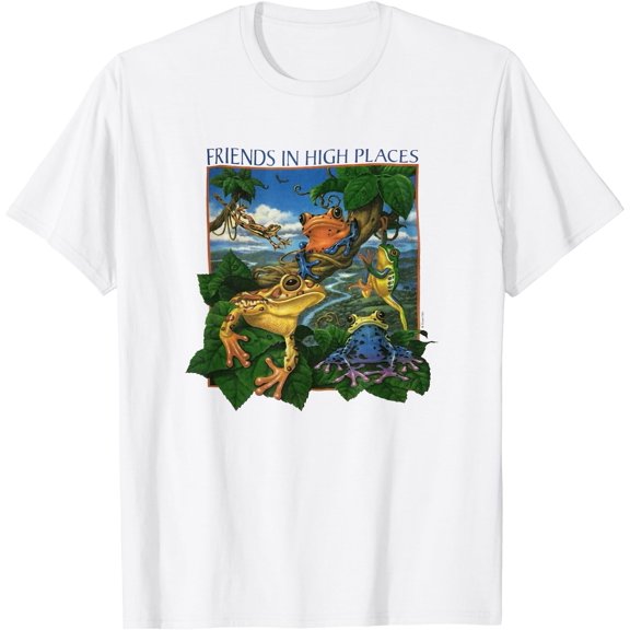 Vintage 90s Human Friends In High Places Frog T-Shirt