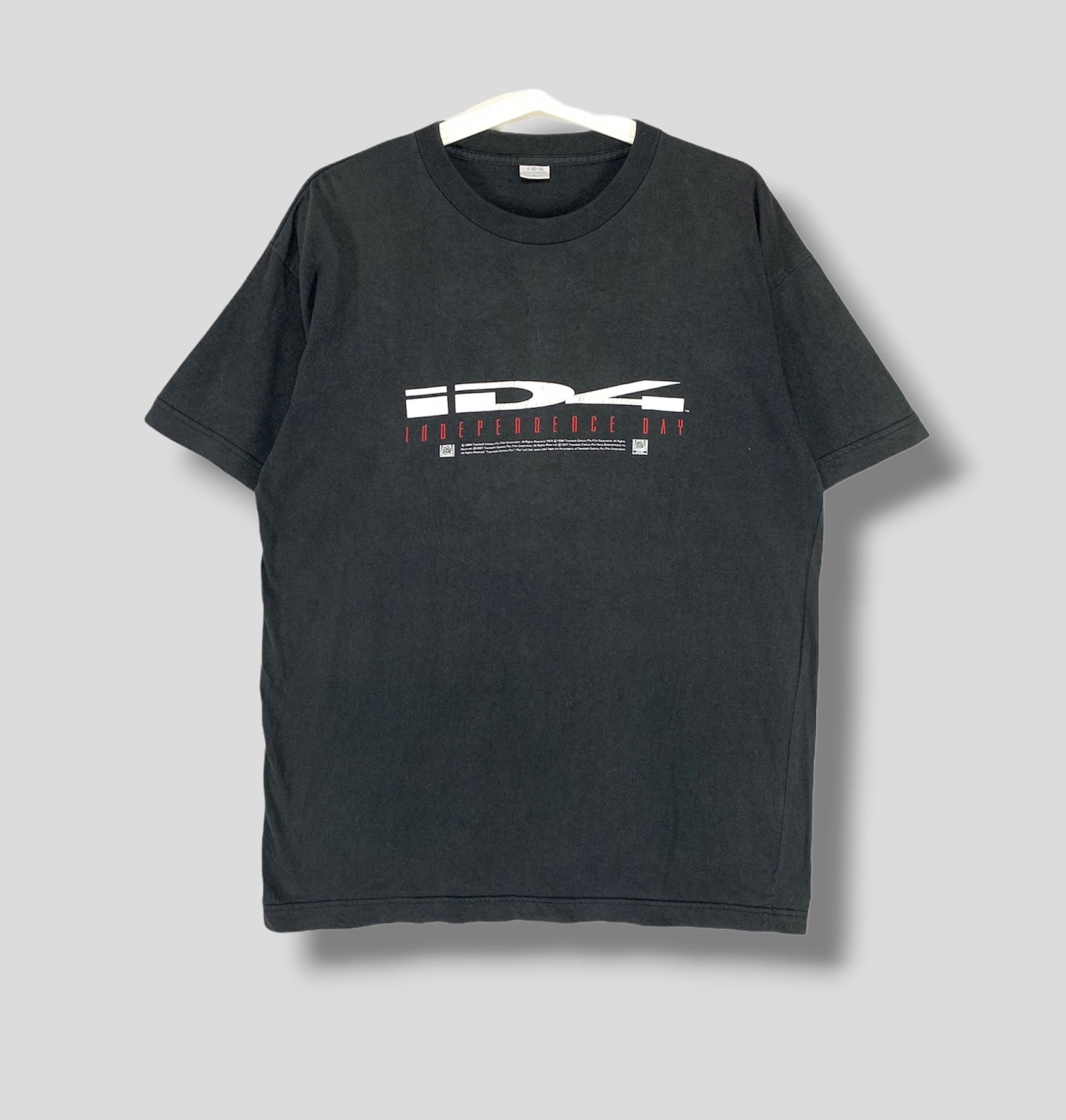 Vintage 90s Independence day ID4 movie promo tshirt Will smith 