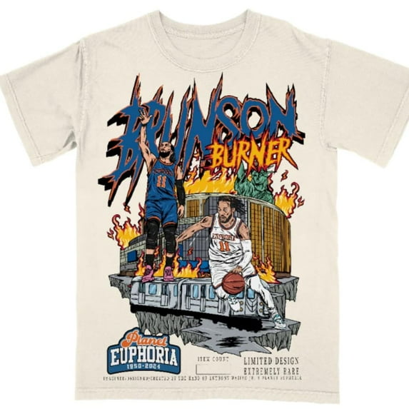 Vintage 90s Jalen Brunson Comfort Colors T-Shirt, Homage Retro Classic Graphic Tee Bootleg