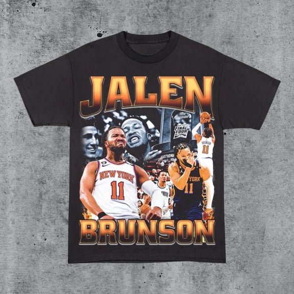 Vintage 90s Jalen Brunson Tri-State Legend Shirt Retro Classic Graphic Tee Bootleg Bestseller Unisex Sport Gift,Black Color,Size 2XL