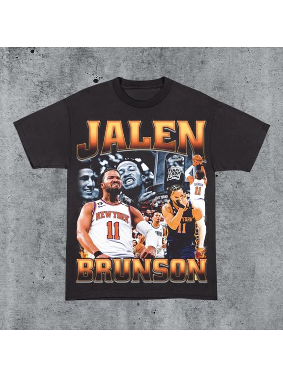 Vintage 90s Jalen Brunson Tri-State Legend Shirt Retro Classic Graphic Tee Bootleg Bestseller Unisex Sport Gift,Black Color,Size L