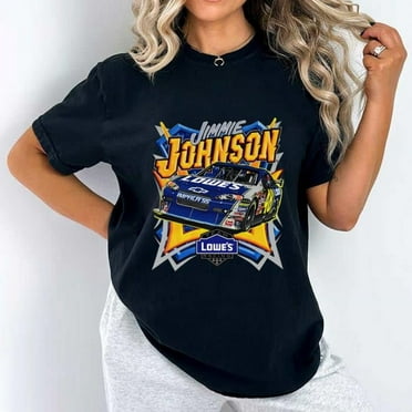 Vintage 90s Jimmy Johnson NASCAR Racing All Print Driver Comfort Color T-Shirt, for men & women, up to size 4XL