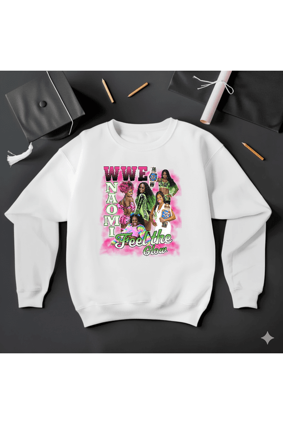 Vintage 90s Naomi Trinity WWE Diva Wrestling Fan Graphic Sweatshirt V41359, up to size 5XL