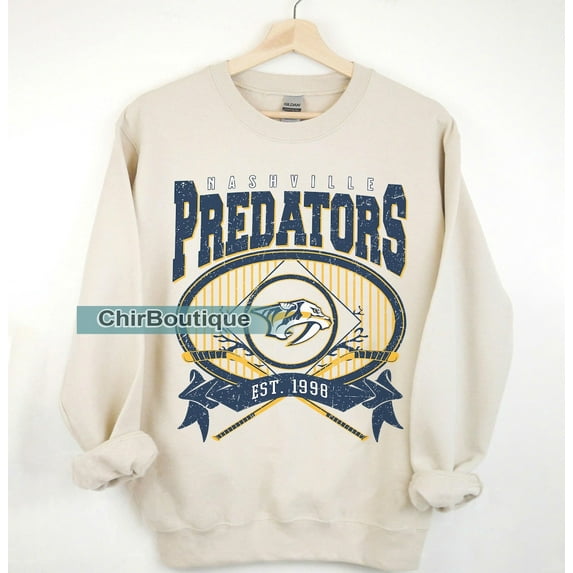 Vintage 90s Nashville Hockey Sweatshirt, New Jersey Hockey Gift Sweatshirt