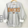 thumbnail image 1 of Vintage 90s New York Knicks . Crewneck Retro Basketball . for Women and Men. Classic Knicks NewChapterNSweater Unisex Comfort Sweatshirt, Color: White, Size: S, 1 of 2
