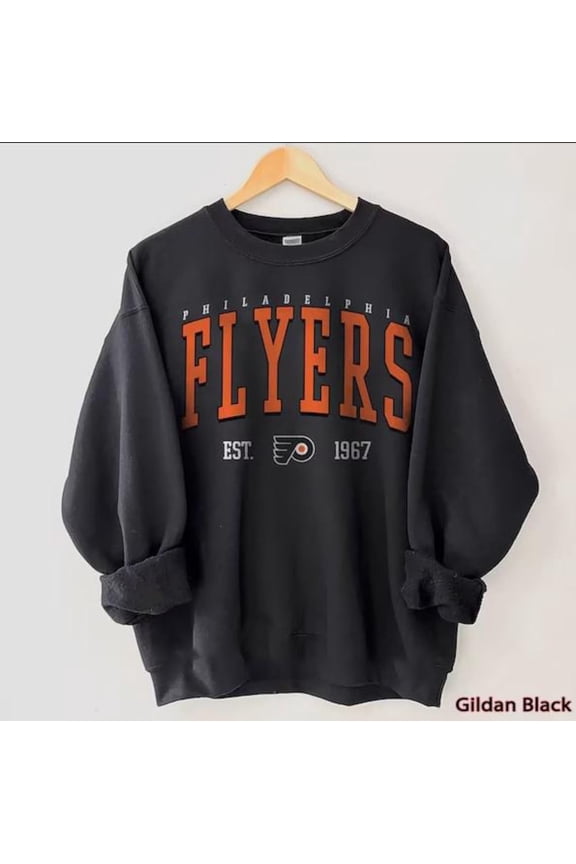 Vintage 90s Philadelphia Hockey Sweatshirt, Philadelphia Hockey Fan Shirt, Retro Flyers Ice Hockey Tee