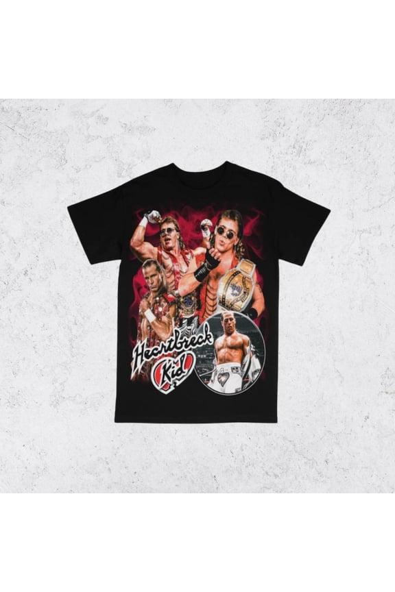 Vintage 90s Shawn Michaels Tee Shirt Homage Retro Classic Graphic Tee Bootleg Bestseller Unisex Sport,Black Color,Size L