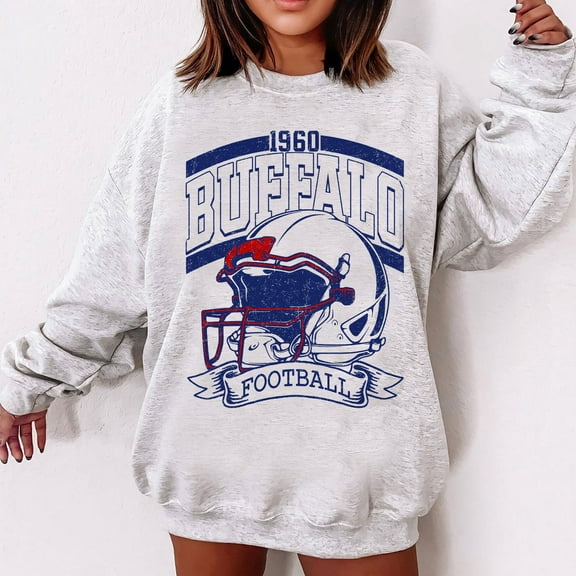 Vintage 90s Style Buffalo Football Sweater, Game Day Shirt, Sport Sweatshirt