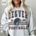 thumbnail image 1 of Vintage 90s Style Denver Football Sweatshirt, Game Day Shirt,Ash Color,Size 2XL, 1 of 5