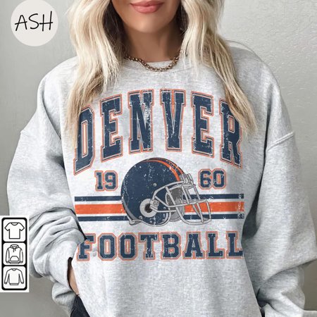 Vintage 90s Style Denver Football Sweatshirt, Game Day Shirt, Denver Team Football Shirt, Sunday Denver, Denver Football