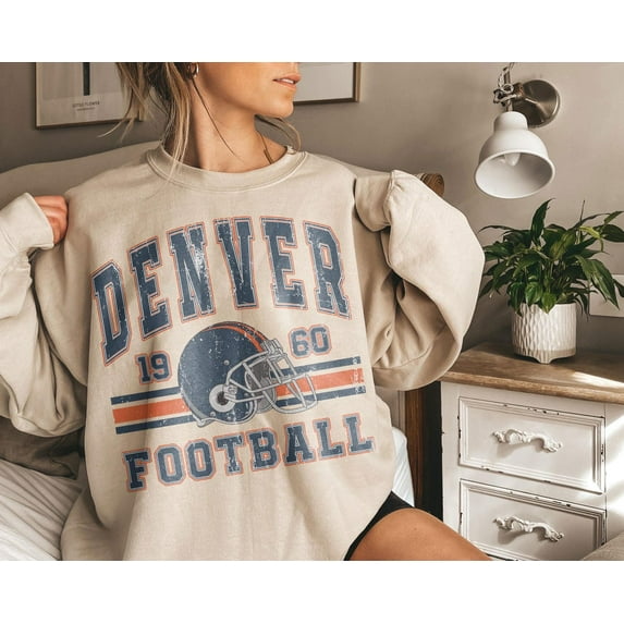 Vintage 90s Style Denver Football Sweatshirt, Game Day Shirt
