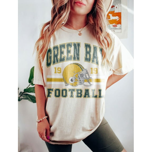 Vintage 90s Style Green Bay Football T-Shirt, Game Day Shirt, Green Bay Team Football Shirt, Sunday Green Bay, Green Bay Football
