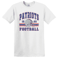 thumbnail image 1 of Vintage 90s Style New England Football Retro Game Day Patriot State Fan Classic Sports T-shirt, 1 of 5