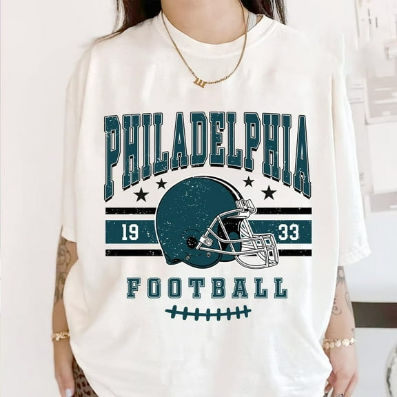 Vintage 90s Style Philadelphia Football Shirt, Football Season Gift For Fans,White Color,Size 2XL