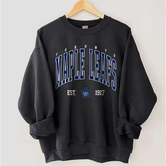 Vintage 90s Toronto Hockey Sweatshirt, Maple Leafs Shirt, Maple Leafs Hockey Fan Shirt, Retro Toronto Ice Hockey Tee ,Black Color,Size XL