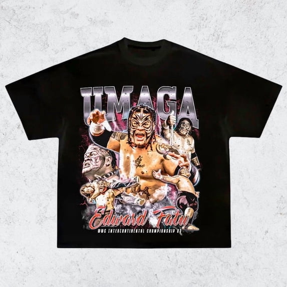 Vintage 90s Umaga 'Fatu' Tee Shirt Homage Retro Classic Graphic Tee Bootleg Bestseller Unisex Sport Sweatshirt Gift