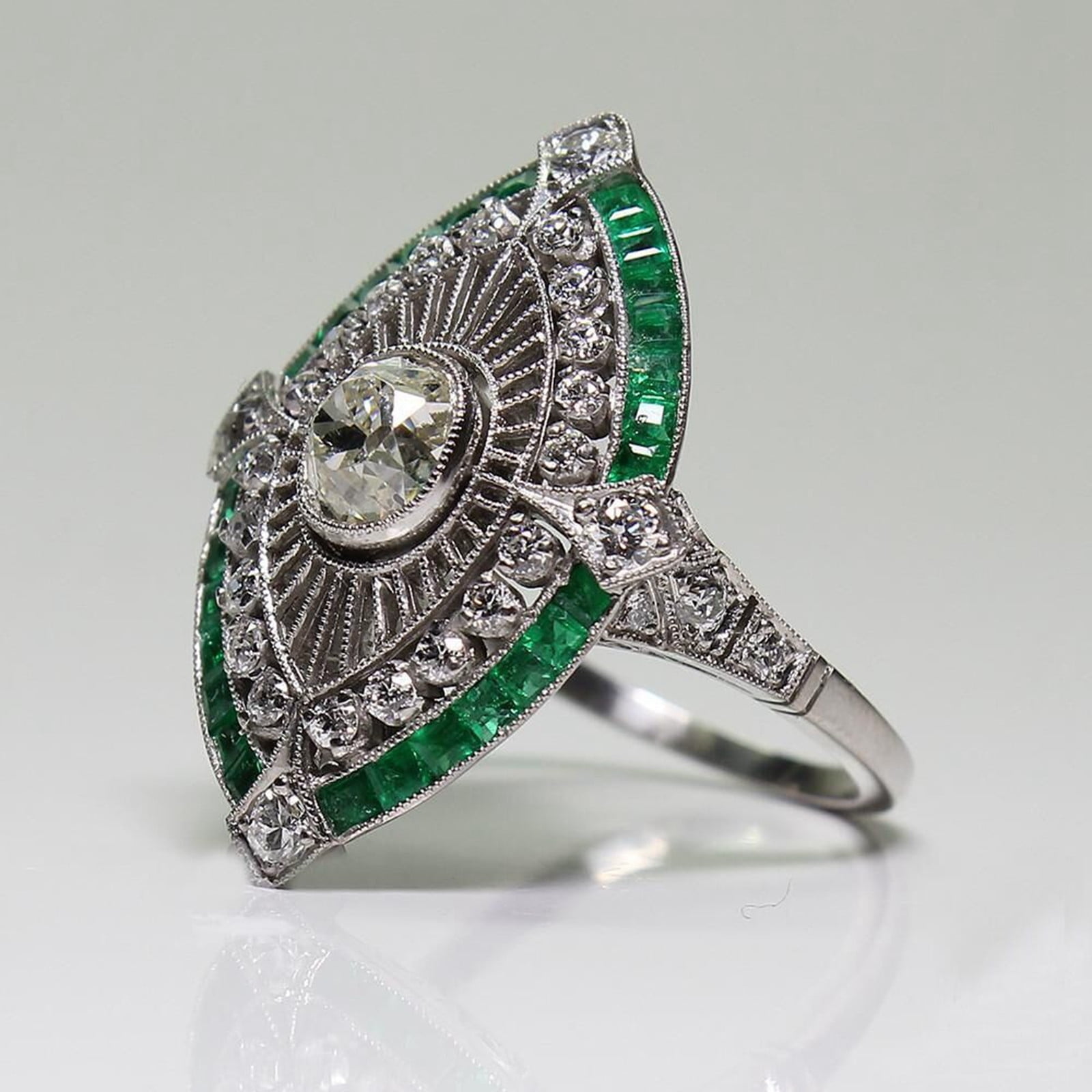 Sterling Silver Cubic Zirconia Engagement Rings