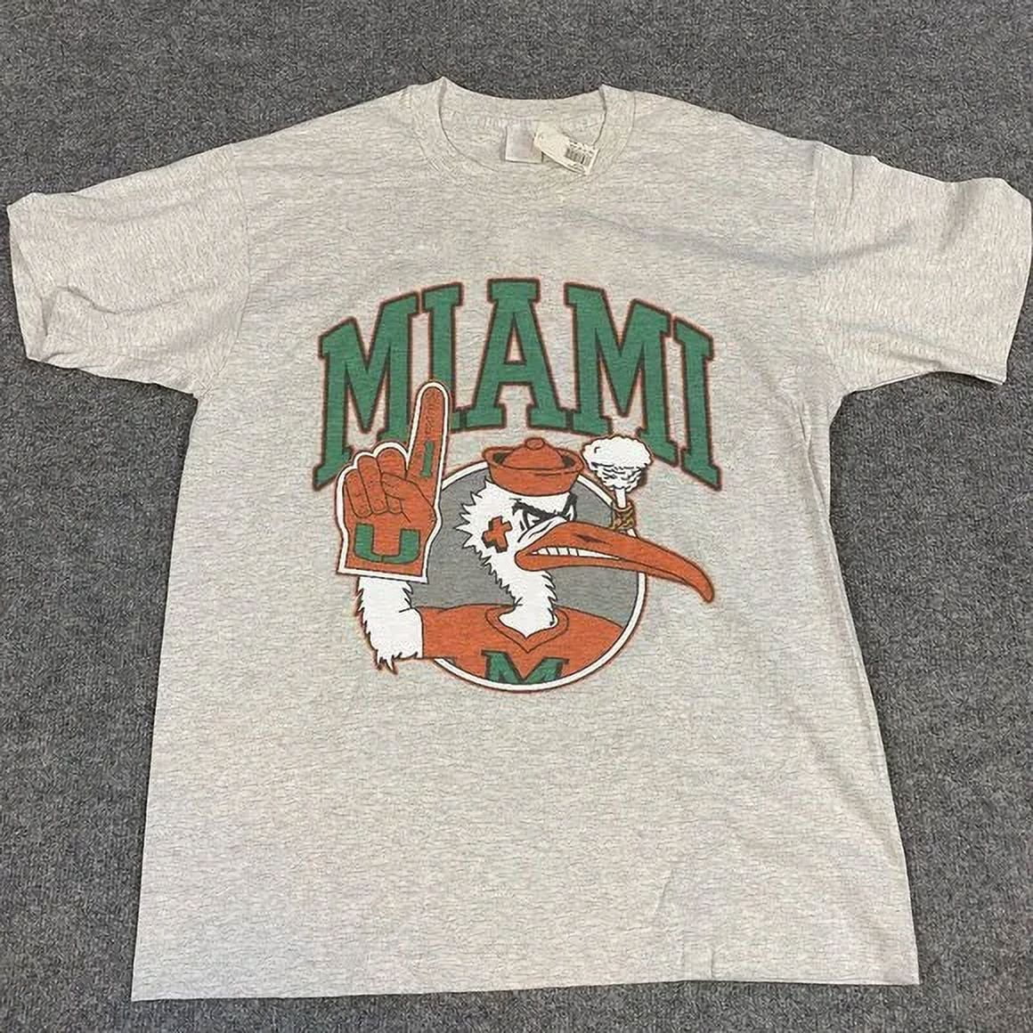 Vintage 9S Miami Hurricanes Shirt University Of Miami Shirt, Size L ...
