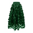 thumbnail image 1 of Vintage A Line Skirt Half Length Skirt Women's 3D Polka Dotted Yarn Skirt High Waist GN2 M, 1 of 4